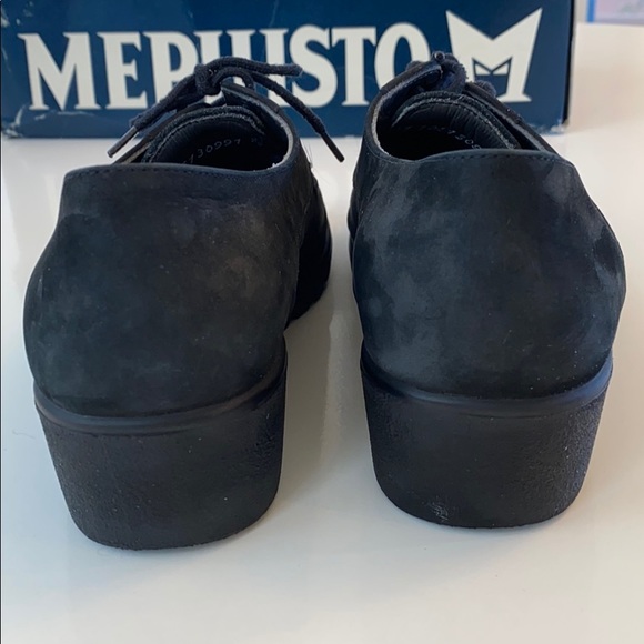 Mephisto Suede Lace Up Booties Size 5 - Picture 3 of 8